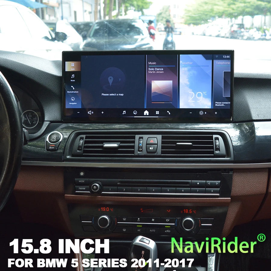 15.8inch Android 15 Car Radio Carplay For BMW 5series F10 F11 F18 2011-2017 Auto Stereo Na
