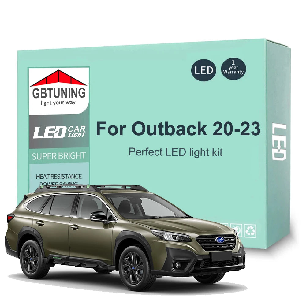 10-Piece LED Interior Light Kit for Subaru Outback - Canbus Error-Free Bulbs | AUTOKITSHOP