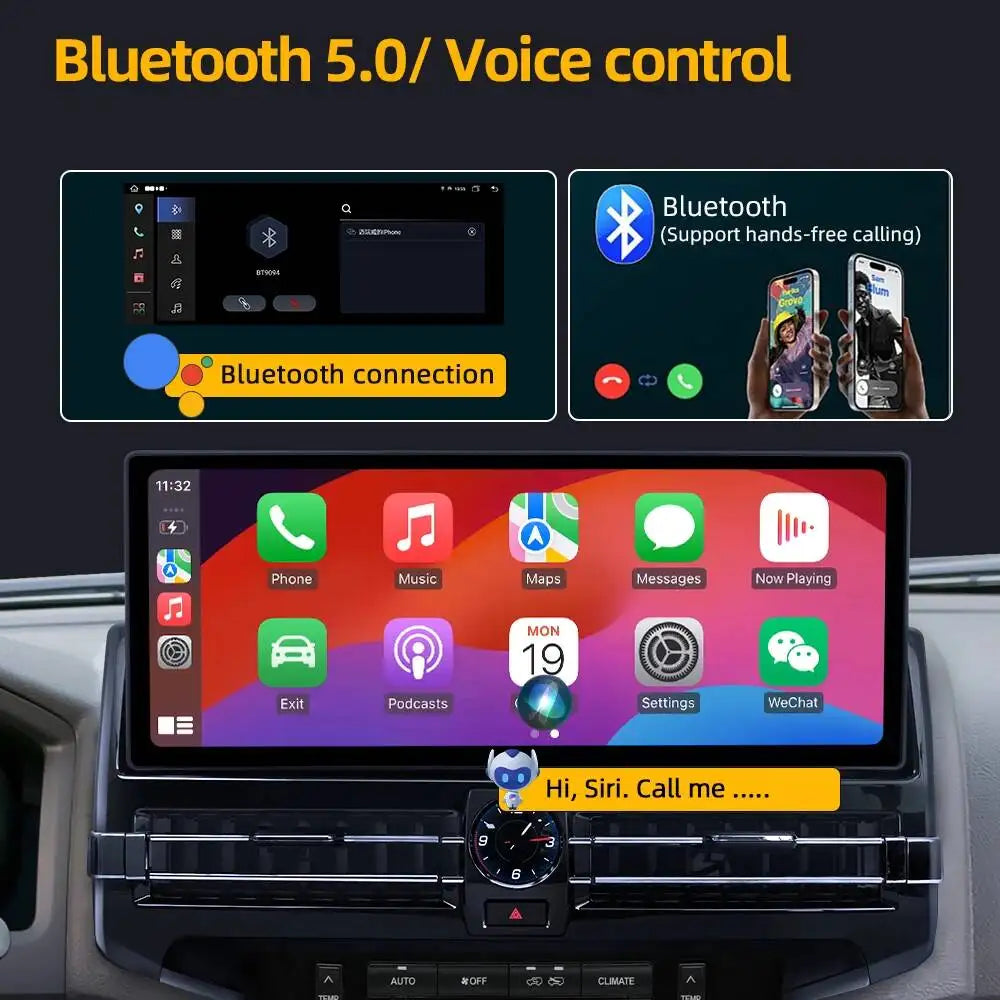 15.6" Car Multimedia Player GPS Radio CarPlay For Toyota Land Cruiser Lc200 2007-2021 Navi | AUTOKITSHOP