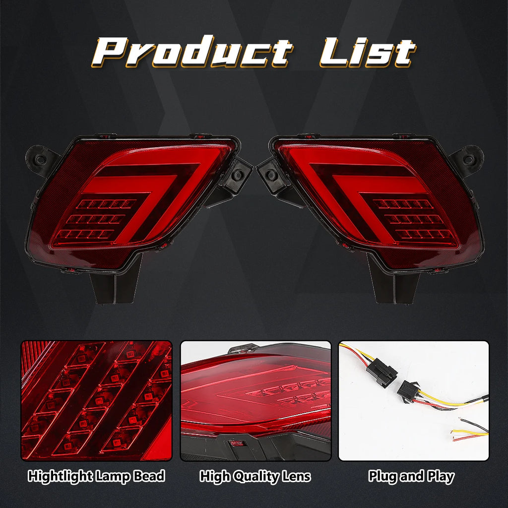 LED Rear Bumper Reflector Lights For Mazda CX5 CX-5 2013 2014 2015 2016 Driving Auto Brake | AUTOKITSHOP