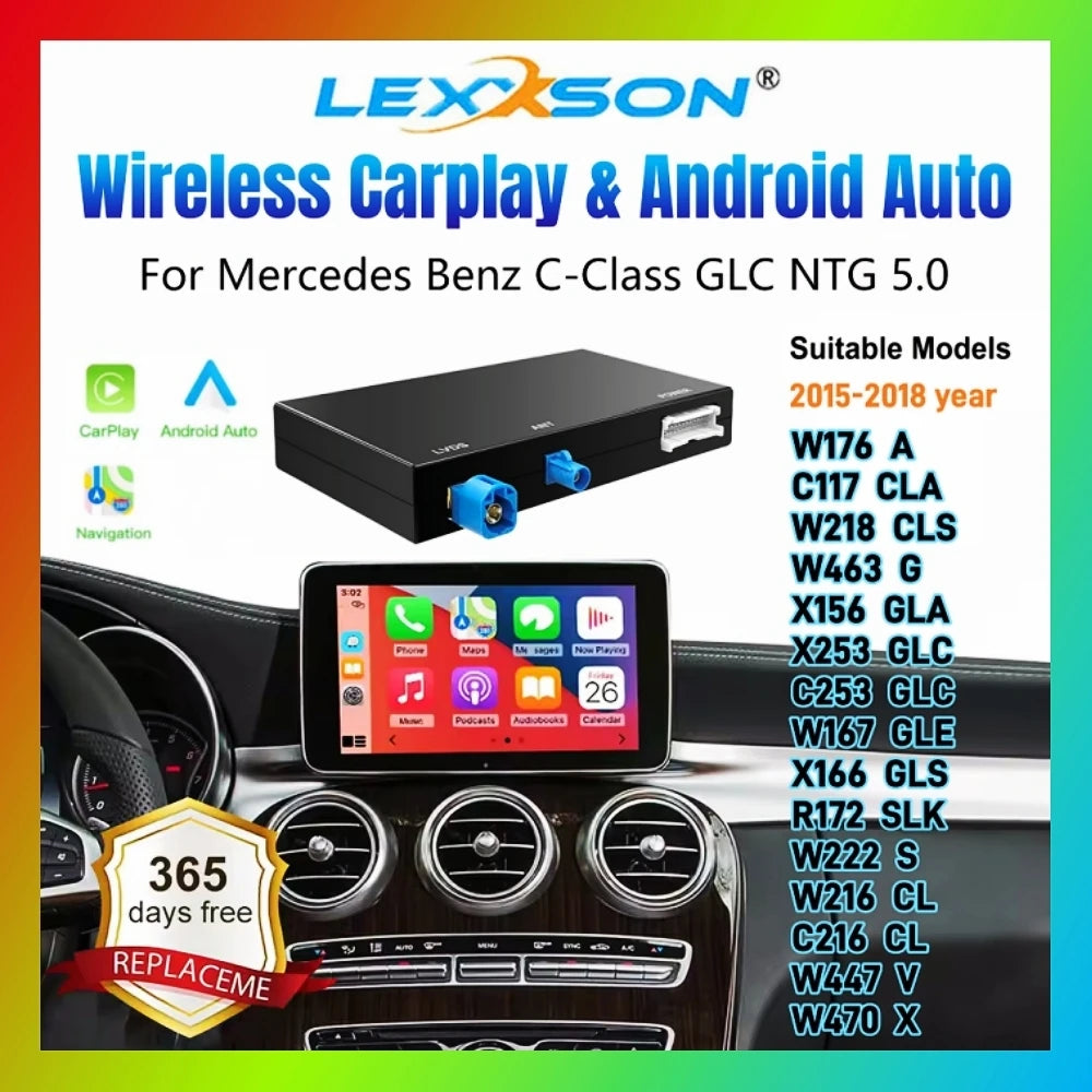 Upgrade Wireless Carplay Suitable For Mercedes Benz C Class GLC W205 V Class W447 NTG5.0 B | AUTOKITSHOP