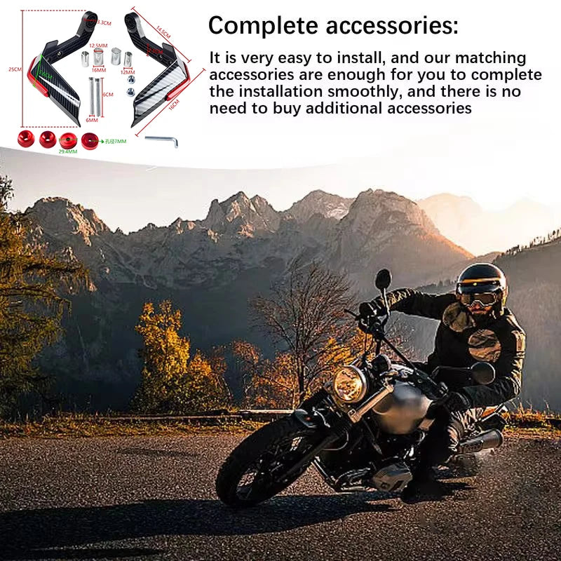 For Bajaj Pulsar 200 NS/200 RS/200 AS Motorcycle Hand Guard Protector Windshield Handguard Motoc - Automotive LED Light