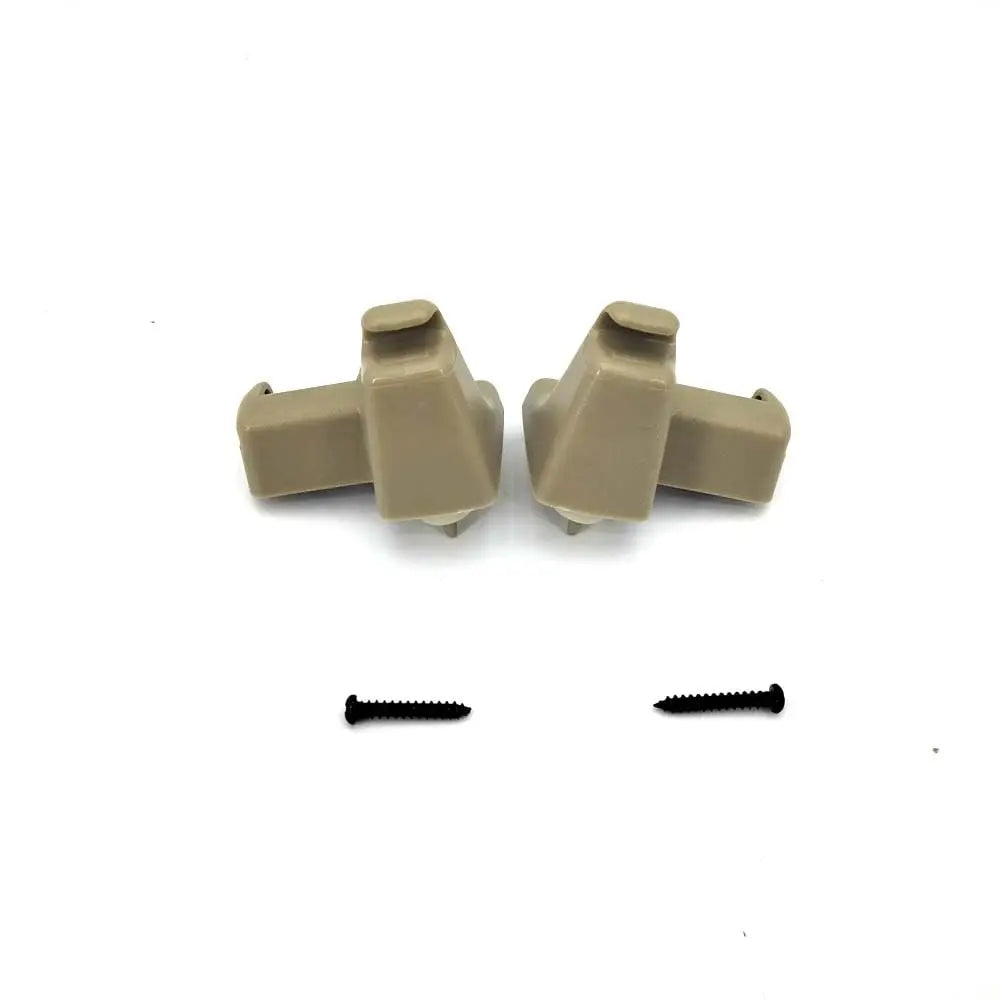 2x Beige Sun Visor Retainer Clip Clips For Land Rover Range Rover L322 2003-2012