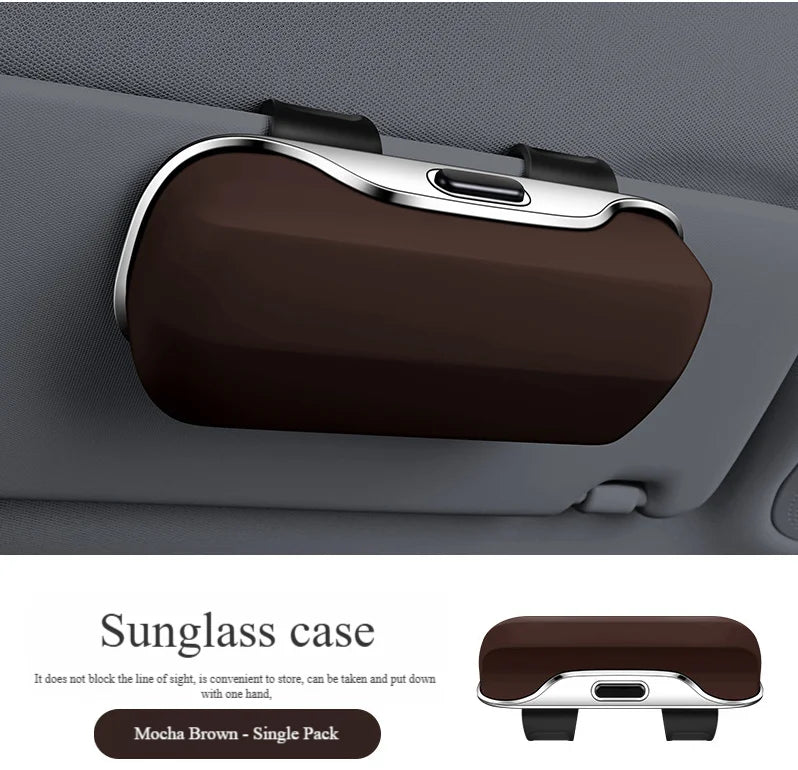 Car Sunshade Glasses Storage Box, Car Portable Universal Sunglasses Glasses Box
