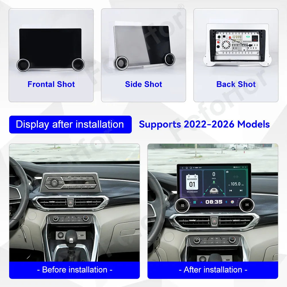 Premium Modern 11.5 Inch Android 15 HD Touch Wireless CarPlay Android Auto GPS Multimedia