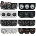 52mm 3 in 1 Car Modification Gauge Water Temp+Oil Pressure+Volt Meter with Temp &Press Sensor Bl - Automotive LED Light