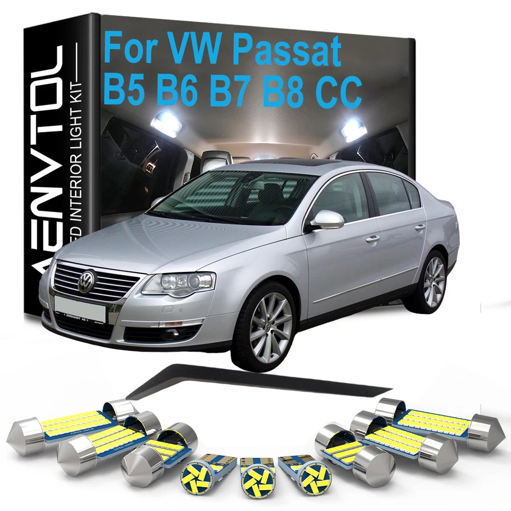 Complete LED Interior Dome Light Kit For VW Volkswagen Passat B5 B6 B7 B8 CC Sedan Variant