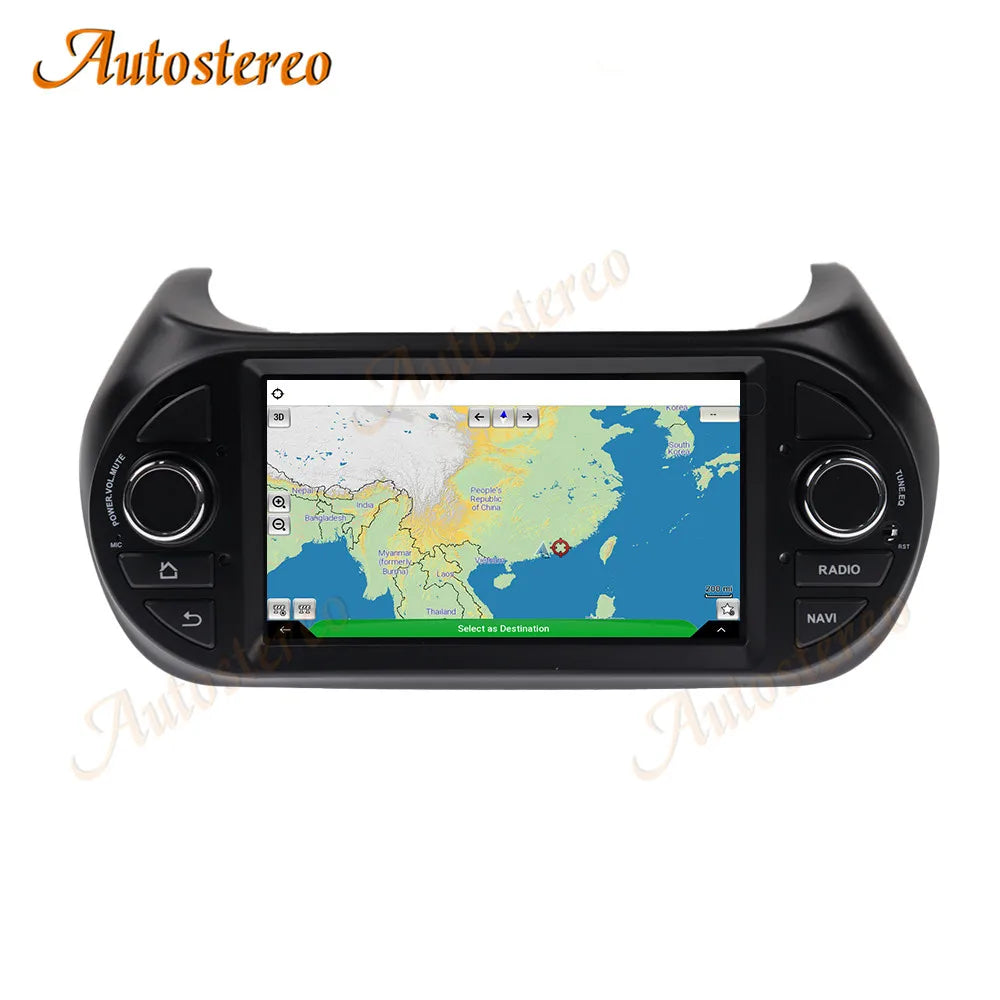 7 Inch Android 14 Carplay For FIAT Fiorino Qubo 2008 -2016 Car Radio GPS navigation Head U