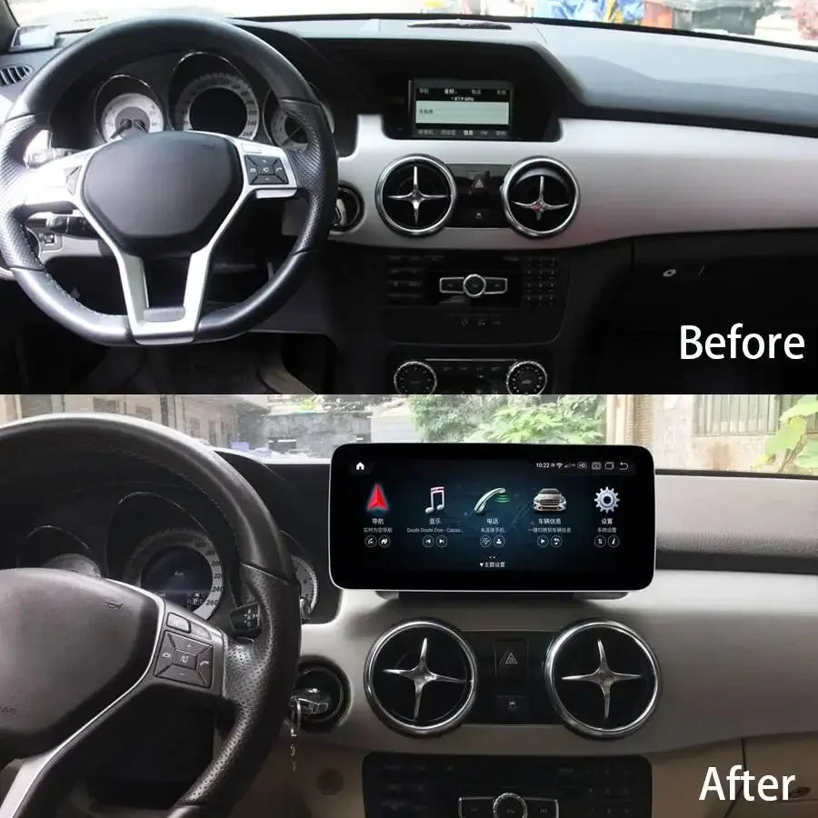 Qled Screen Android15 Car Radio For Mercedes Benz GLK X204 2008-2015 GPS Navigation 12.3in | AUTOKITSHOP