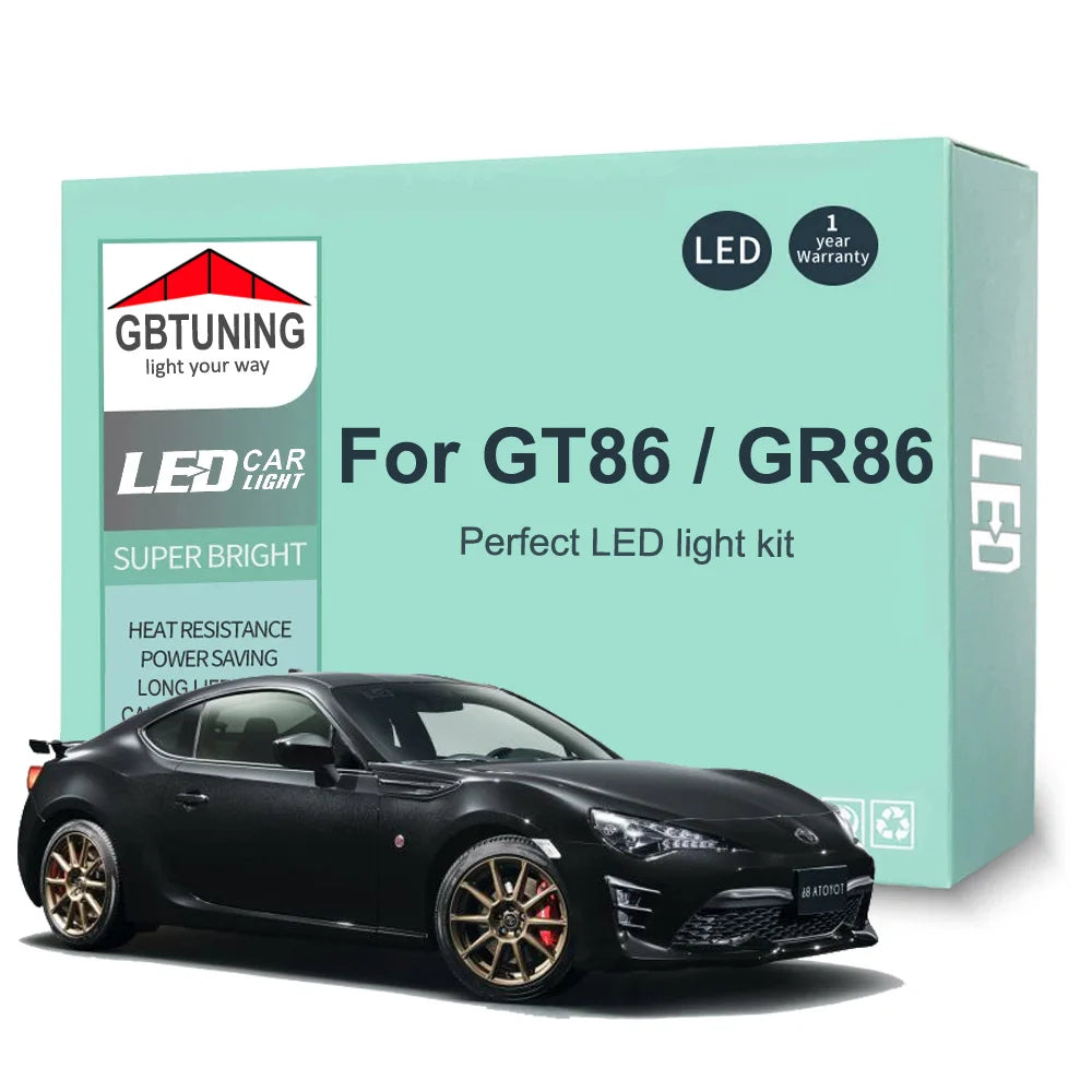 LED Interior Light Kit for Toyota 86 GT86 GR86 2012-2018 - Canbus Dome Map Door Trunk Bulbs | AUTOKITSHOP