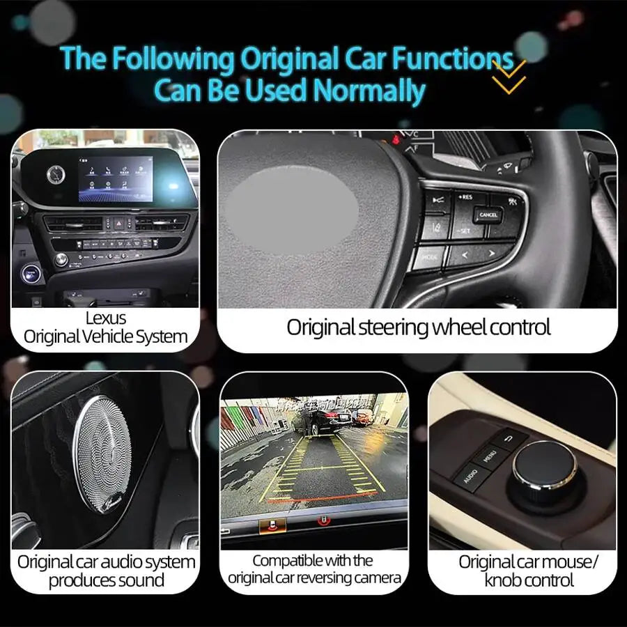 12.3inch Linux Car Radio Screen For Lexus ES 2013 -2022 Wireless Mobile CarPlay Android Au | AUTOKITSHOP
