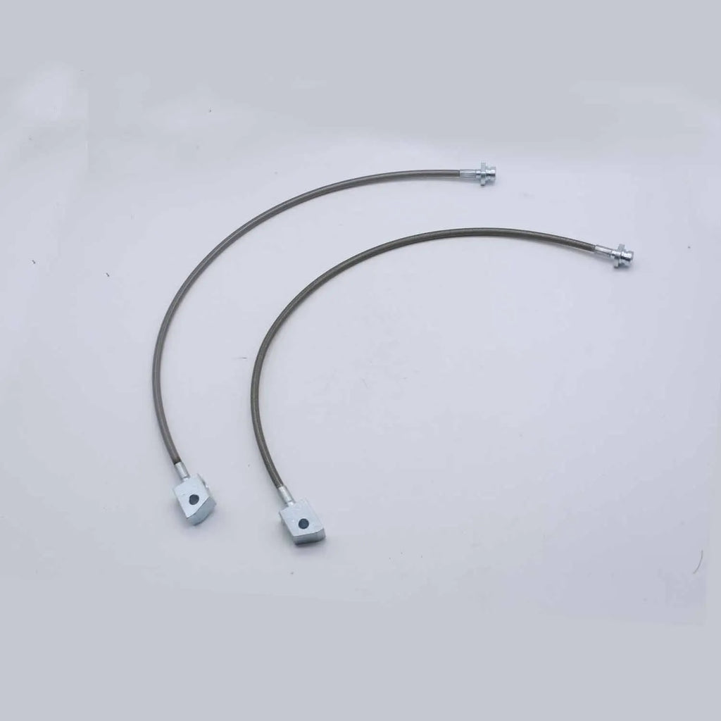 2pcs/lot 2-6 inch Lifts Front + Rear Extended Braided Brake Hose Lines For Nissan Patrol G