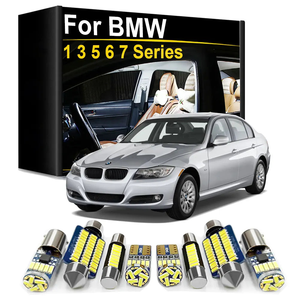 LED Interior Light Kit for BMW E87 E81 F20 E36 E46 E90 E91 E92 E93 E39 E60 E61 F10 F11 E63 F12 F06 E65 E66 1 3 5 6 7 ...