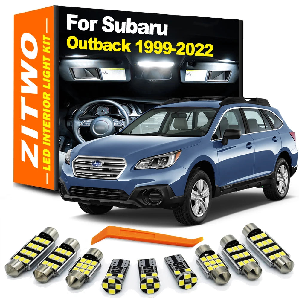 ZITWO LED Interior Dome Reading Map Light Kit For Subaru Outback BL BP BR BS 1999- 2017 2018 2019 2020 2021 2022 Car Accessories