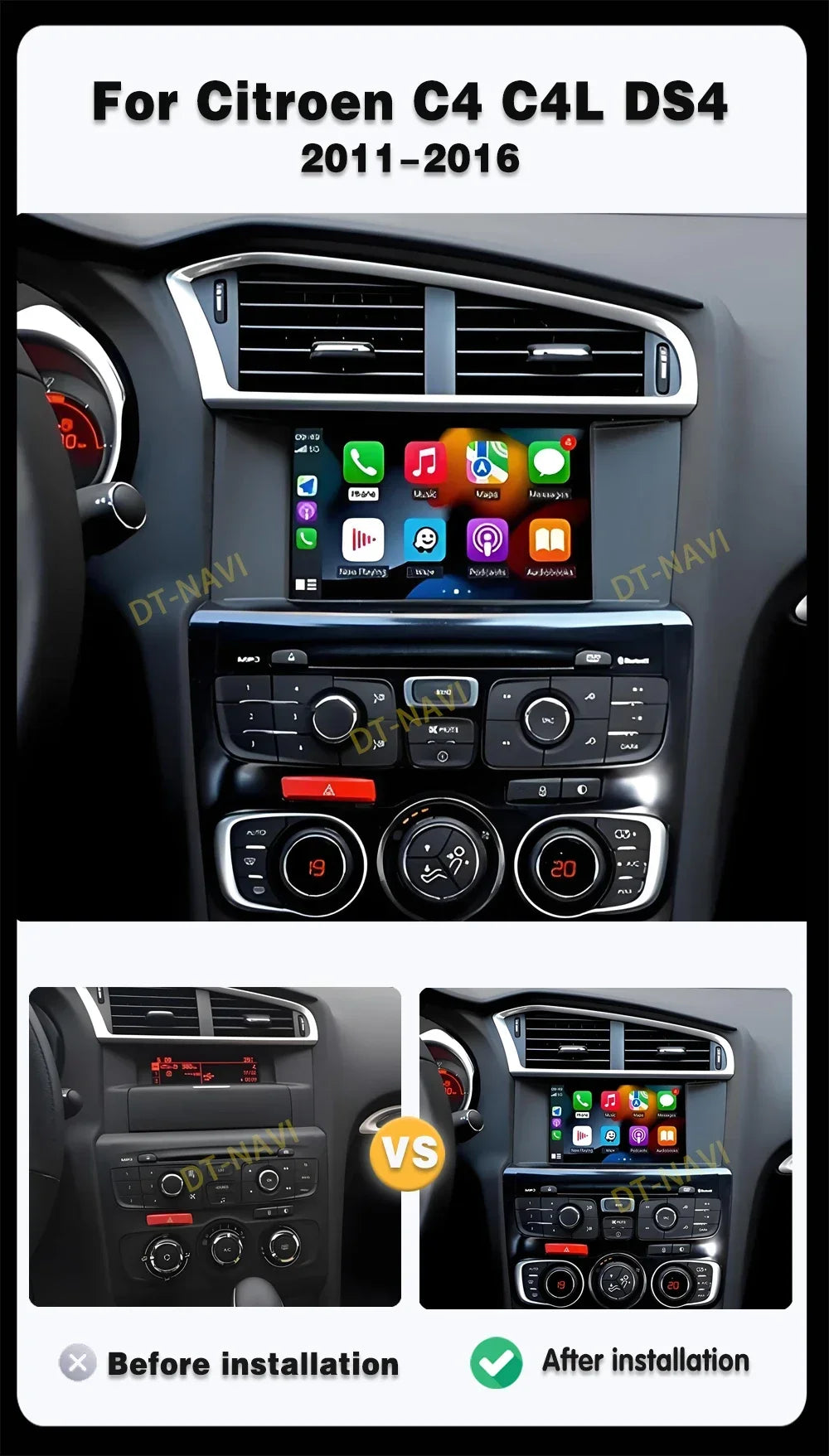 7'' Android 16 For Citroen C4 C4L DS4 2011 2012 - 2016 Multimedia Android Car Radio lounge