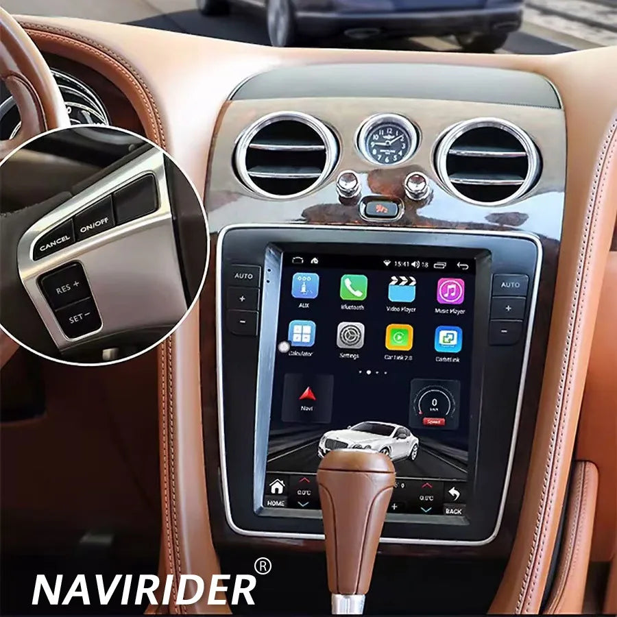 128GB Carplay For Bentley Flying Spur 2012-2019 Car Stereo Radio Android 15 Multimedia Vid | AUTOKITSHOP