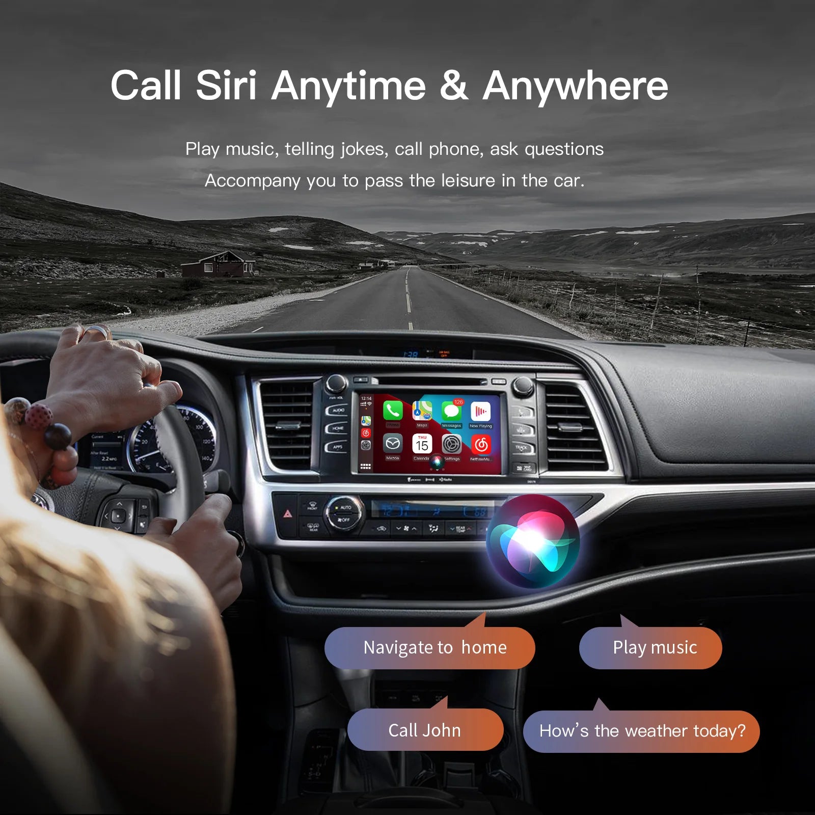 2025 New Carplay Android Auto for Toyota Touch2 Entune 2.0 Highlander Tundra Sienna Prius  | AUTOKITSHOP
