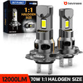BEVINSEE H7 H11 H1 LED CANBUS Headlight Bulbs 70W 12000LM HB3 9005 HB4 9006 H27 880 881 LE