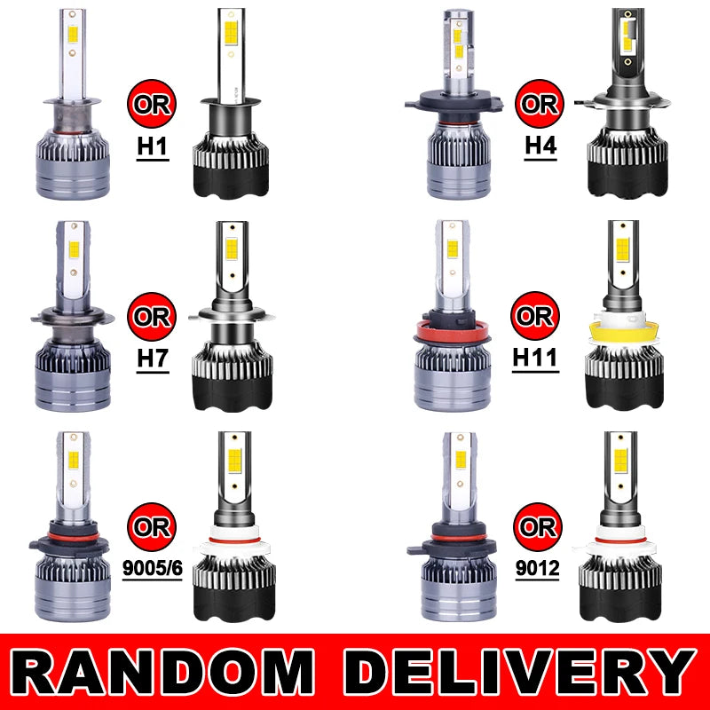 6000000LM 5800W H7 H4 LED Headlight Canbus H11 H1 9005 HB3 H8 H9 9006 HB4 9012 HIR2 4300K