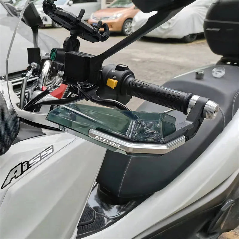 Motorcycle Accessories Handguard Hand Bar Guard Windshield Deflector Handlebar Protector For YAM - Automotive LED Light
