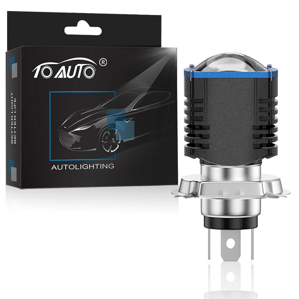 H4 BA20D LED Moto Headlight Bulb 20W 2600LM 3570 CSP H4 Led Lens Projector Headlights Moto