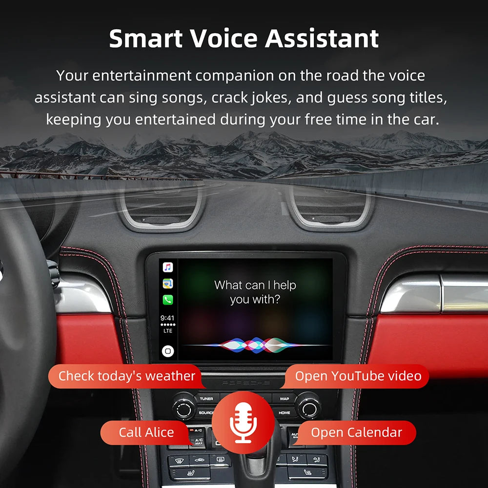 Wireless Carplay Android Auto Module For Porsche Cayenne Macan 911 PCM 4.0 2017-2018 Mirro