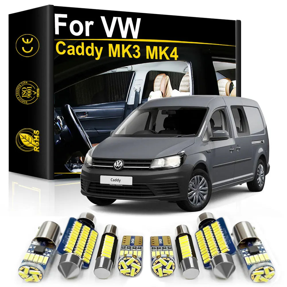 LED Interior Light Kit for Volkswagen VW Caddy 3 4 MK3 MK4 - Canbus Error-Free Bulbs | AUTOKITSHOP