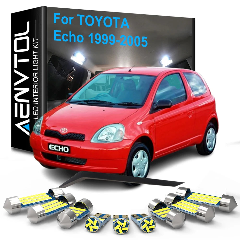 9-Piece LED Interior Light Kit for Toyota Echo - Canbus Error-Free Bulbs | AUTOKITSHOP