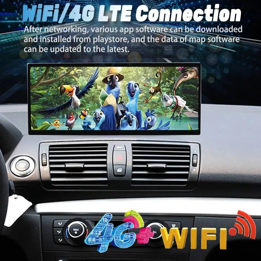 15.8'' Android 15Car Radio GPS Screen Navi Stereo Navirider 4G WIFI Dual System For BMW 1