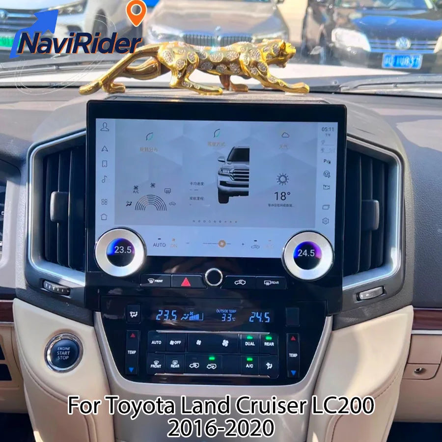 11.6" 2K Screen For Toyota Land Cruiser 200 LC200 2016-2020 Android Car GPS Navigation Aut