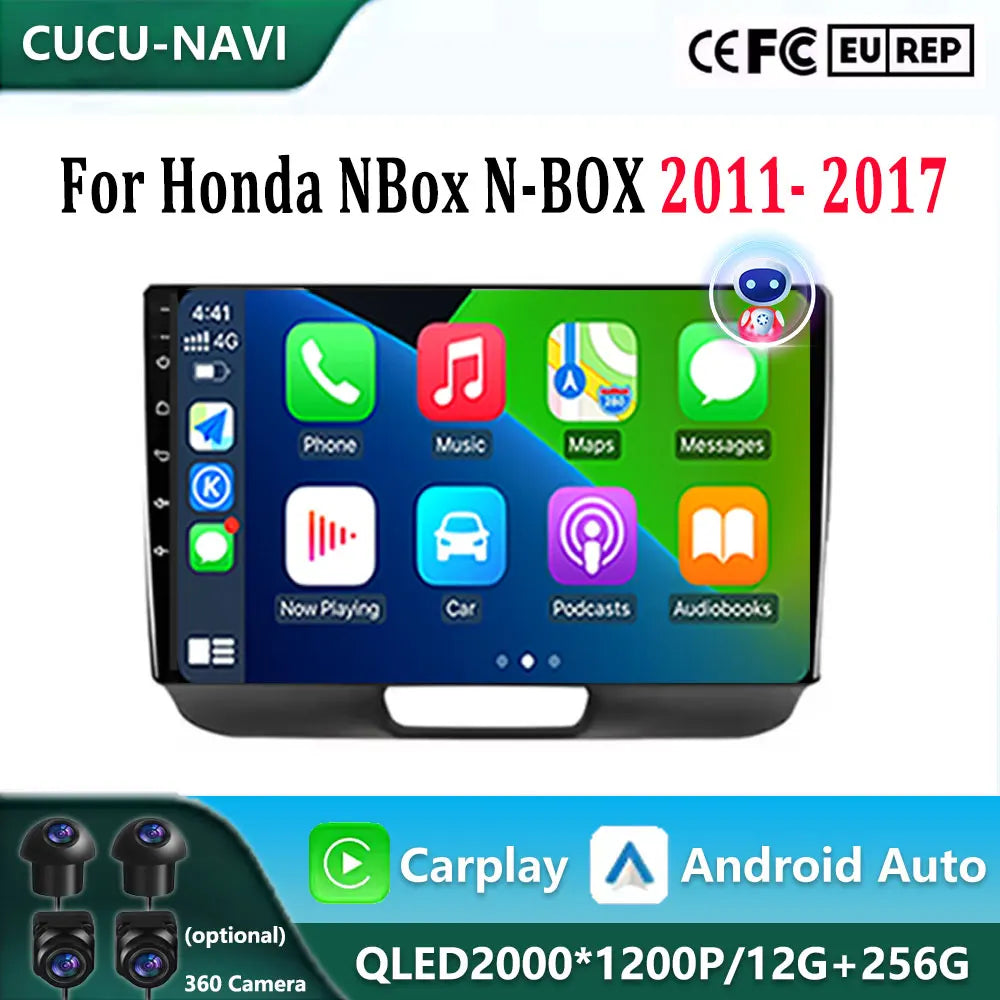 QLED IPS For Honda NBox N-BOX 2011- 2017 Android OS Auto Car Radio Multimedia Player Autor | AUTOKITSHOP