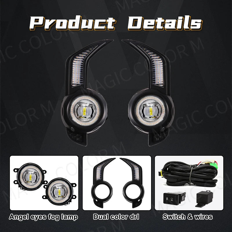 LED DRL For Toyota 4 Runner 4Runner 2014 2015 2016 2017 2018 2019 2020 2021 Daytime Runnin | AUTOKITSHOP