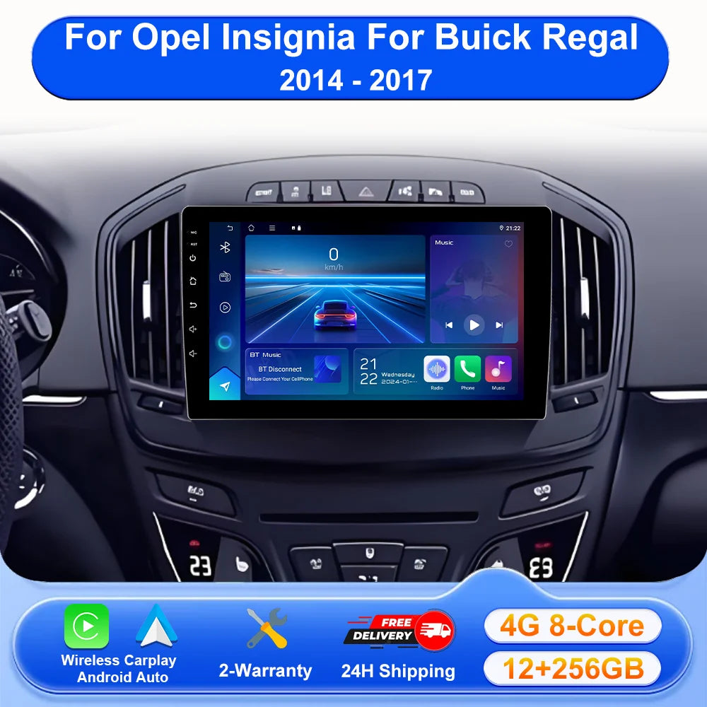 Android 16 Carplay Auto Car Radio For Opel Insignia For Buick Regal 2014 - 2017 Car Multim