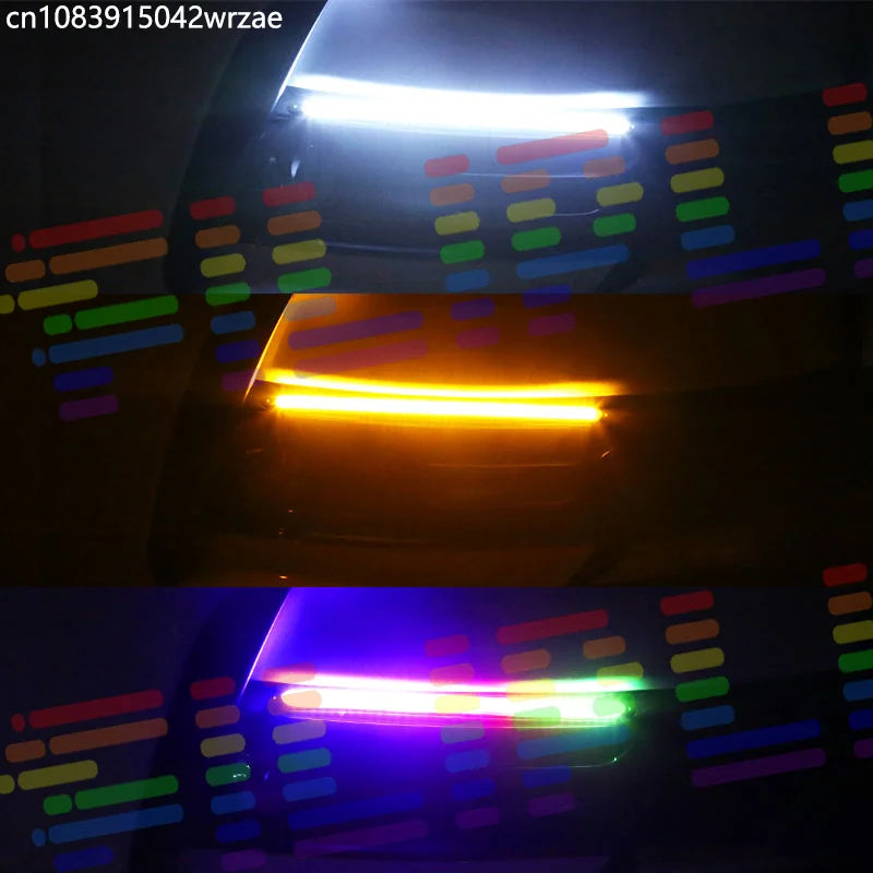 2×Daytime turn signal Car turn signal strip flowing LED strip bar flashing Signal Lamp acc | AUTOKITSHOP