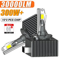 D1S D3S LED Headlights HID D2S D4S D5S D8 Turbo LED 30000LM 300W Two-sided CSP Chip 6000K