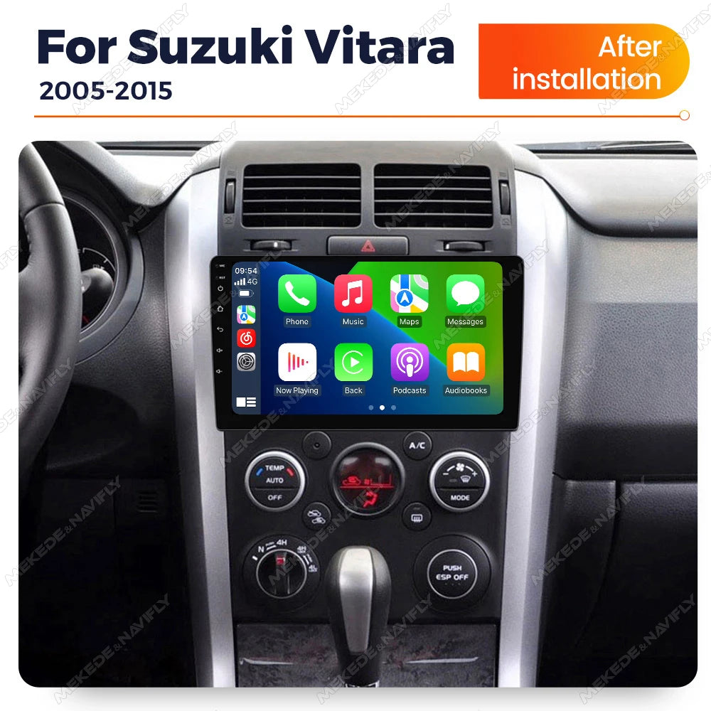 Wireless Carplay Android auto 9inch Car radio For Suzuki Grand Vitara 3 2005-2010 2011-201