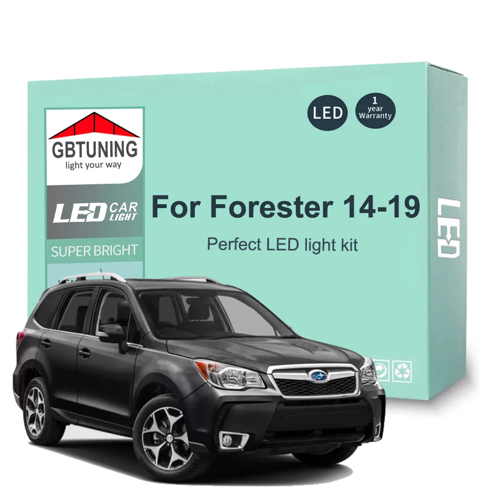 10-Piece LED Interior Light Kit for Subaru Forester SJ - Canbus Error-Free Bulbs | AUTOKITSHOP