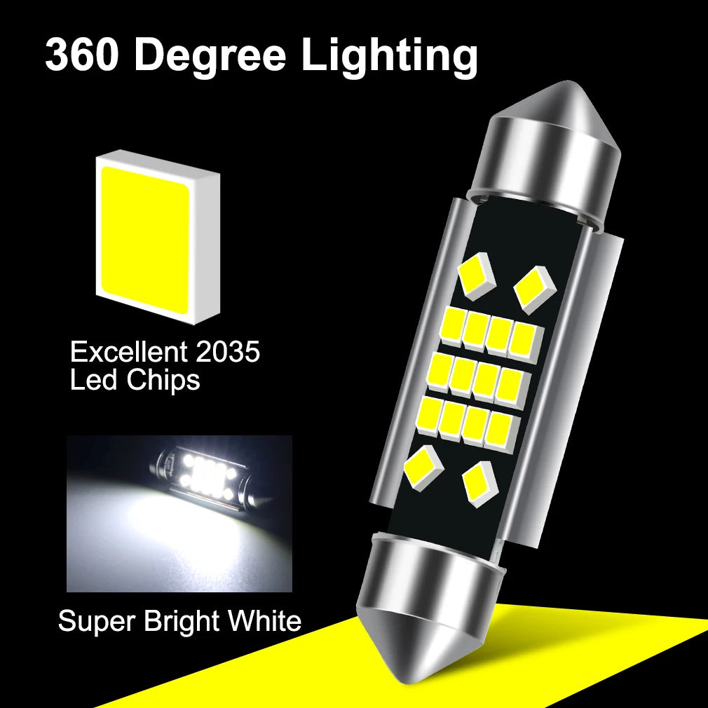 C10W C5W LED Canbus Festoon 31mm 36mm 39mm 42mm Led Bulb Reading Light Auto Interior Dome
