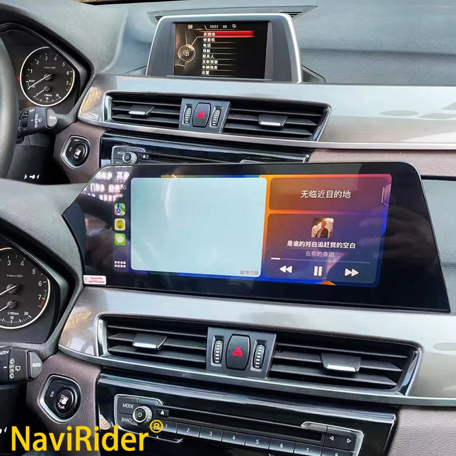 12.3'' Carplay Blade Screen For BMW X1 F48 NBT X2 F49 F39 EVO 2016-2018 GPS 4G Android Mul