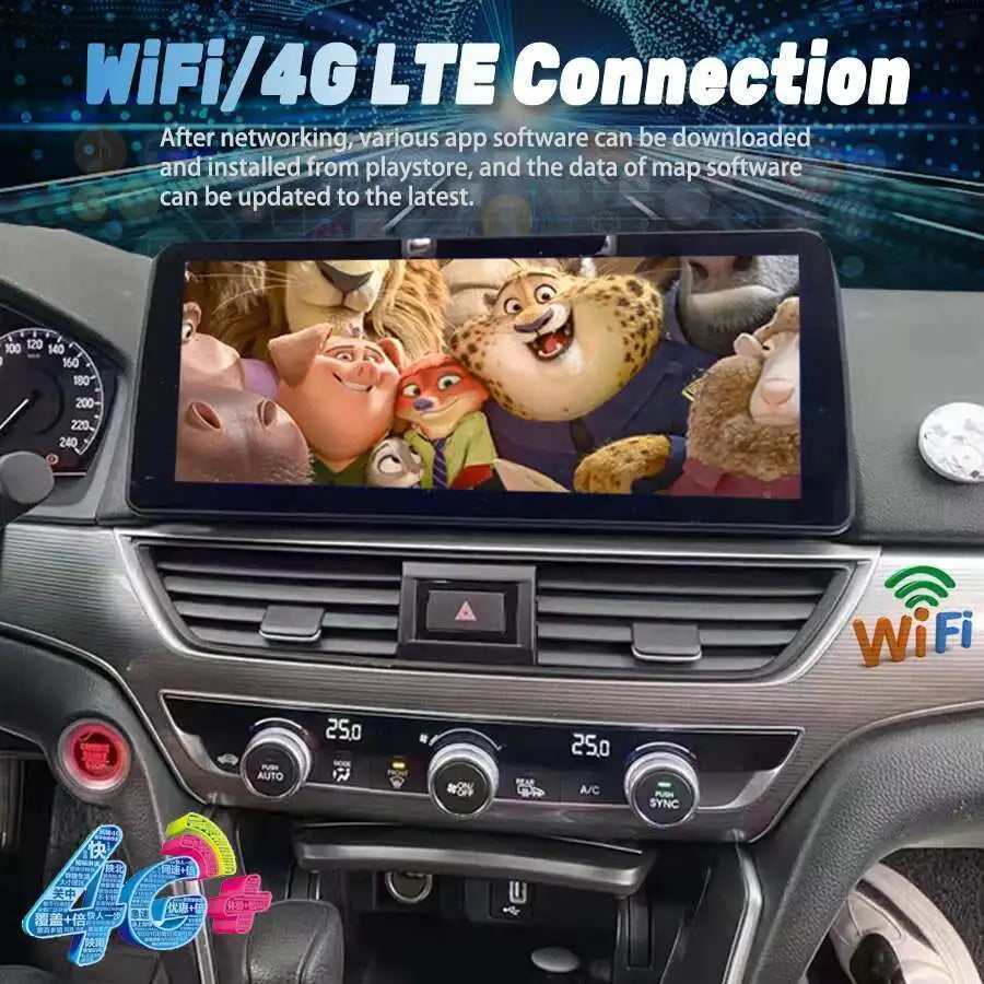 12.3" For Honda Accord 2018 2019 2020 2021 Android 13 Screen GPS Navigation Car Multimedia | AUTOKITSHOP