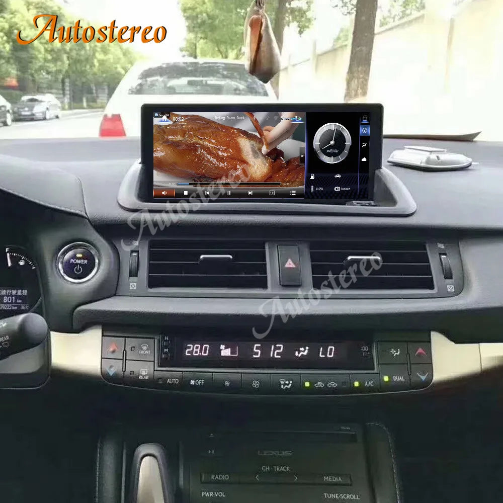 Carplay Android 14 Carplay For Lexus CT 2010-2021 Car GPS Navigation Radio Auto Stereo Mul