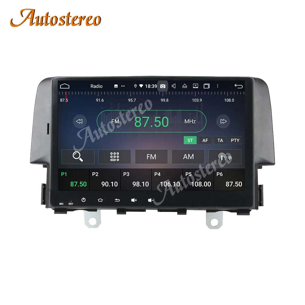 Carplay For Honda Civic 2016-2021 Android 13.0 Car Radio GPS Navigation Multimedia Player