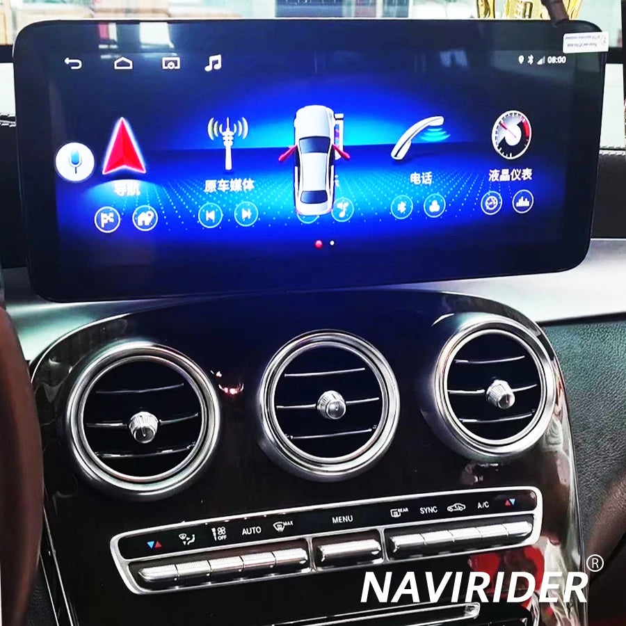 10.25/12.3inch Android 14 Carplay For Mercedes Benz C V GLC Class W446 W447 X253 W205 NTG