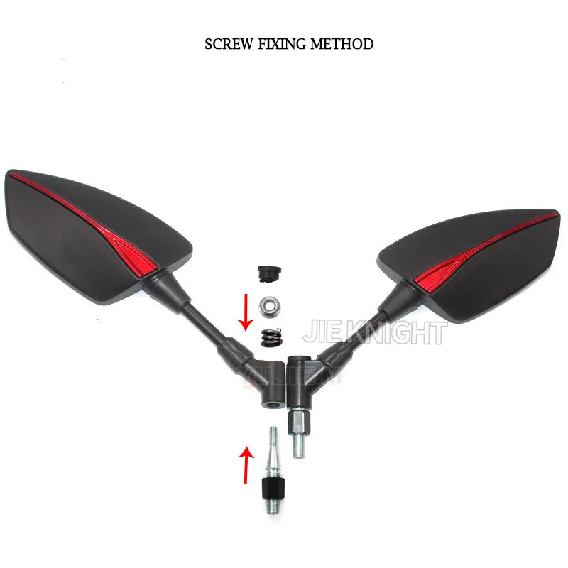 For Super Soco TC TCmax TS TSx High Quality Motorcycle Rearview Side Mirrors Universal 8MM 10MM  - Automotive LED Light