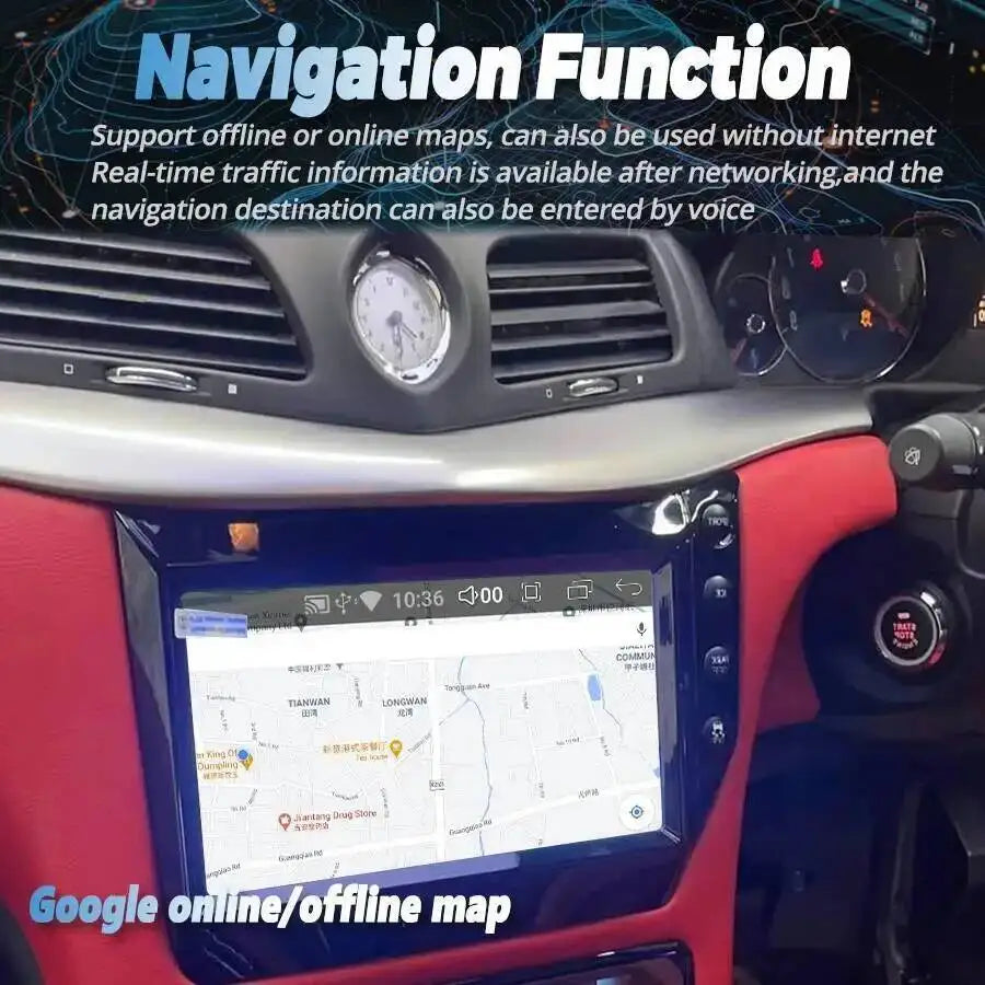 For Maserati GranTurismo GT/GC 2007-2017 Car Radio 8.4inch Android Screen Multimedia Video | AUTOKITSHOP