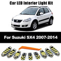 9Pcs Accessories LED Interior Dome Reading Trunk Map Light Bulb Kit For Suzuki SX4 2007 2008 200 - Canbus LED Car Light