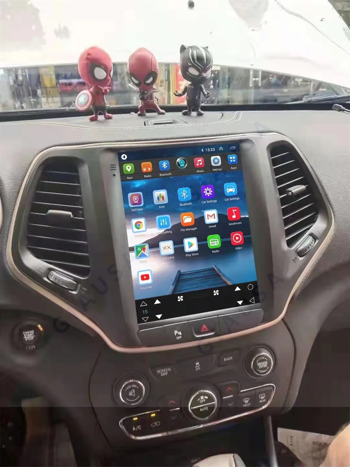 Android 13 8G+128G For Jeep Grand Cherokee 2014 2015 2016 2017 2018 Car Radio Multimedia P