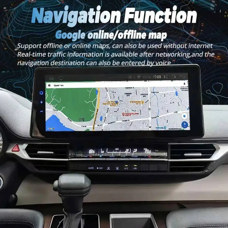 12.3inch Multimedia Player DSP Auto GPS For Toyota Sienna 2021-2025 Android Car Screen Aud