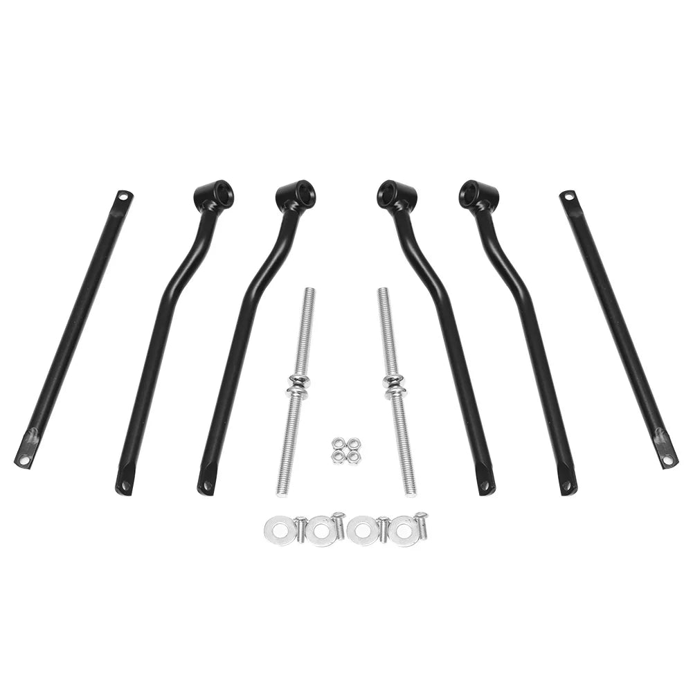 Motorcycle Universal Black Saddle bag Support Bars Mounts Bracket For Harley Honda VT750 VT400 S - Automotive LED Light