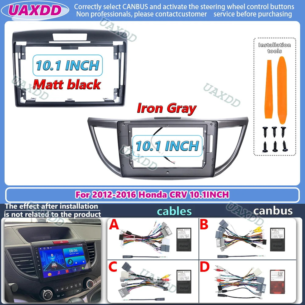 Adaptateur Fascia cadre voiture 10.1inch decodeur Kit Canbus panneau montage tableau Audio